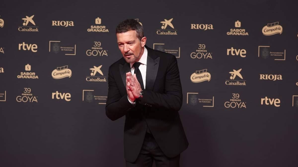 El actor Antonio Banderas en la alfombra roja