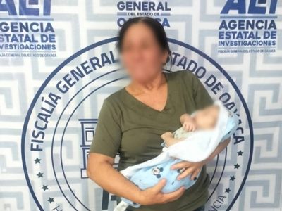 Localizan a recién nacido desaparecido en Oaxaca; caso se investiga como trata de personas