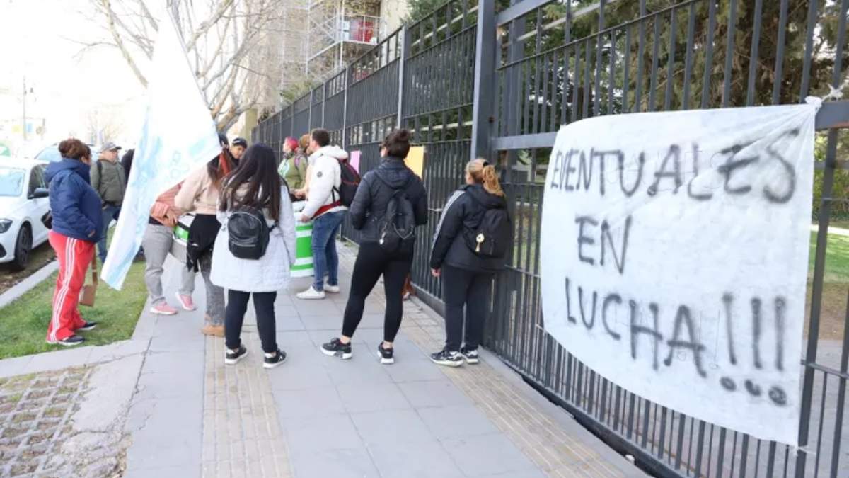 Protesta de ATE en Casa de Gobierno. Fuente: (Instagram)