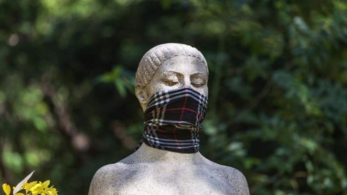 Estatuas en cuarentena. Fuente: (GCBA)
