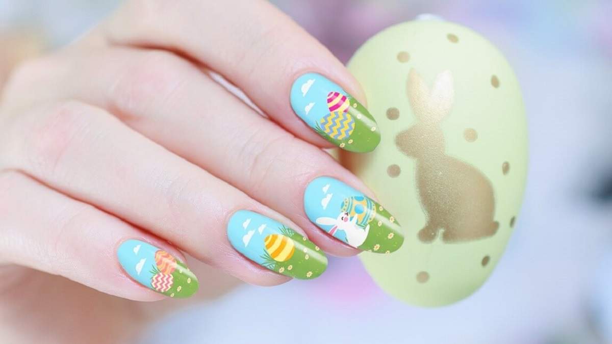 Nail art al mejor estilo de Pascua. Fuente: (X)