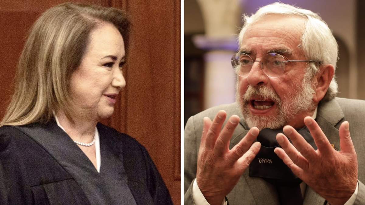 La ministra de la Suprema Corte y el rector de la UNAM