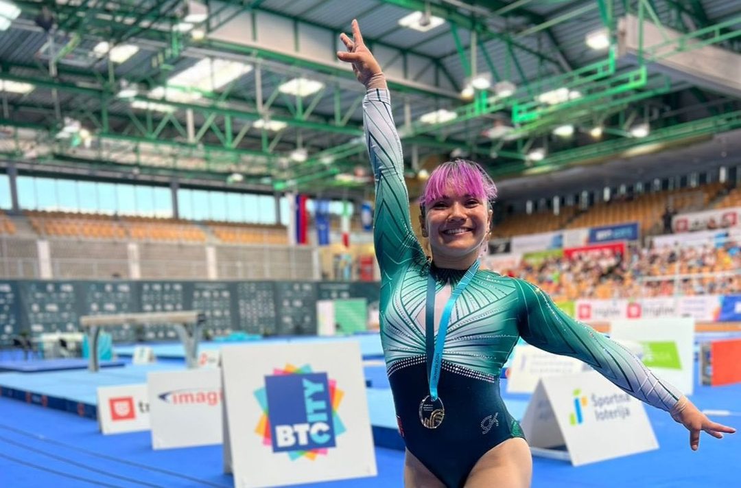 Gimnasia Alexa Moreno Foto X  @alexa_moreno_mx
