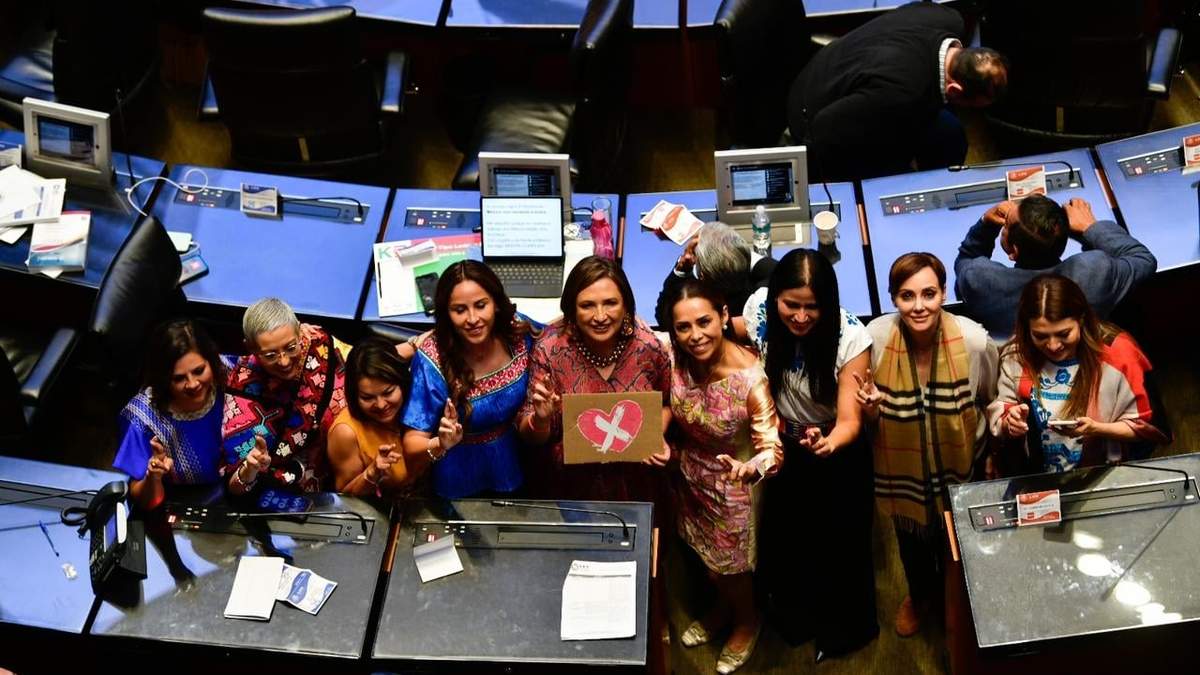 Xóchitl Gálvez en su última sesión como senadora