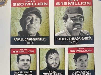 Con póster, la DEA ofrece recompensas millonarias por líderes del Cártel de Sinaloa