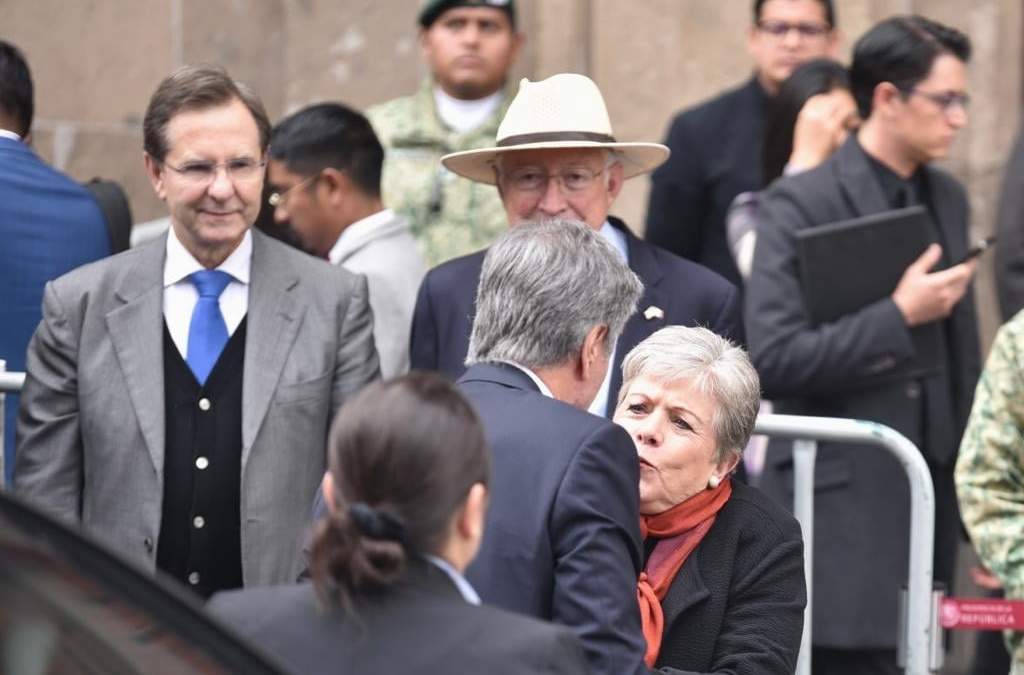 La recepción en Palacio Nacional para la comitiva de Estados Unidos