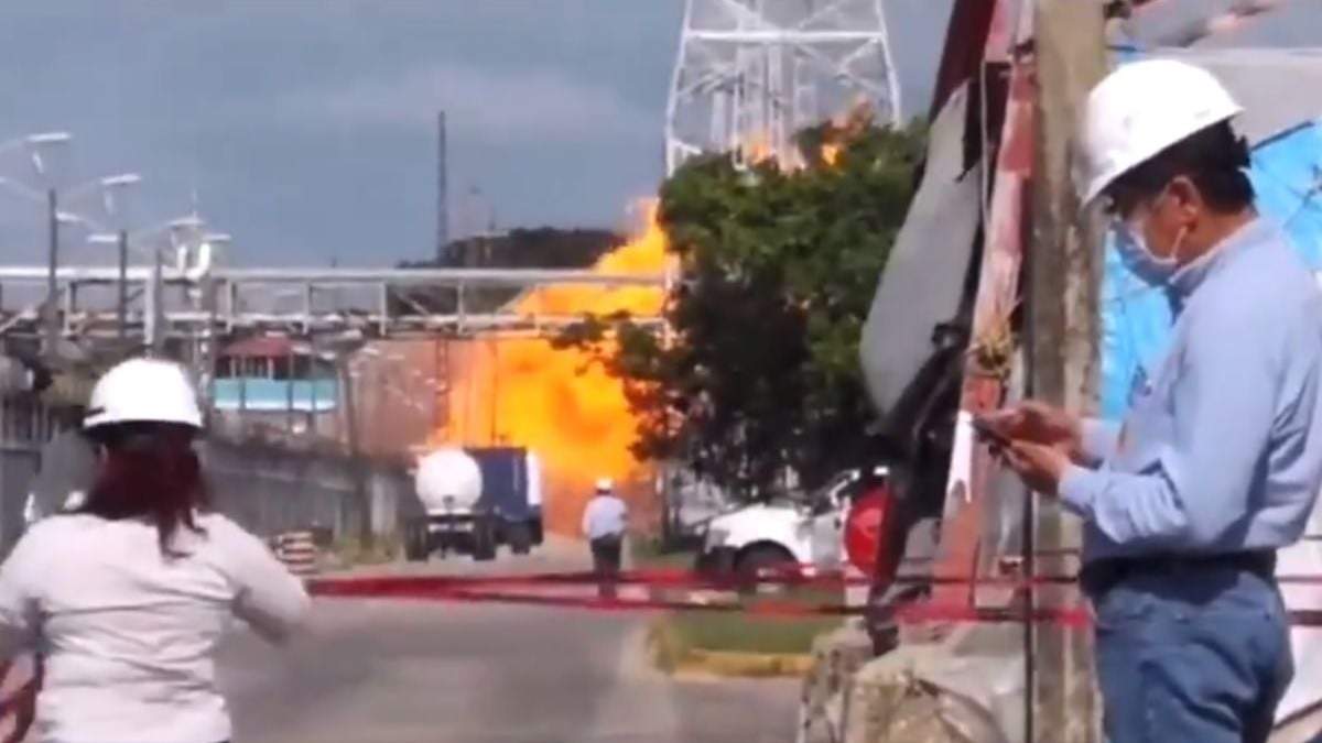 La explosión quedó grabada en al menos dos videos difundidos en redes sociales