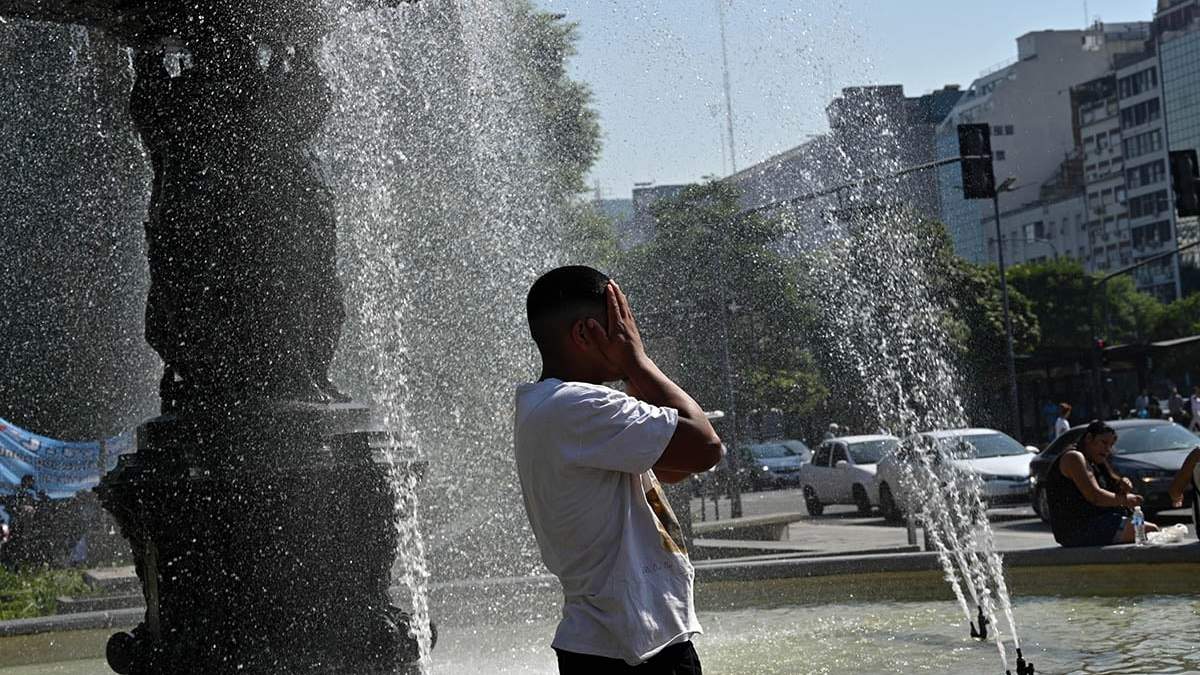 El clima, otra vez, marcado por el intenso calor. Fuente