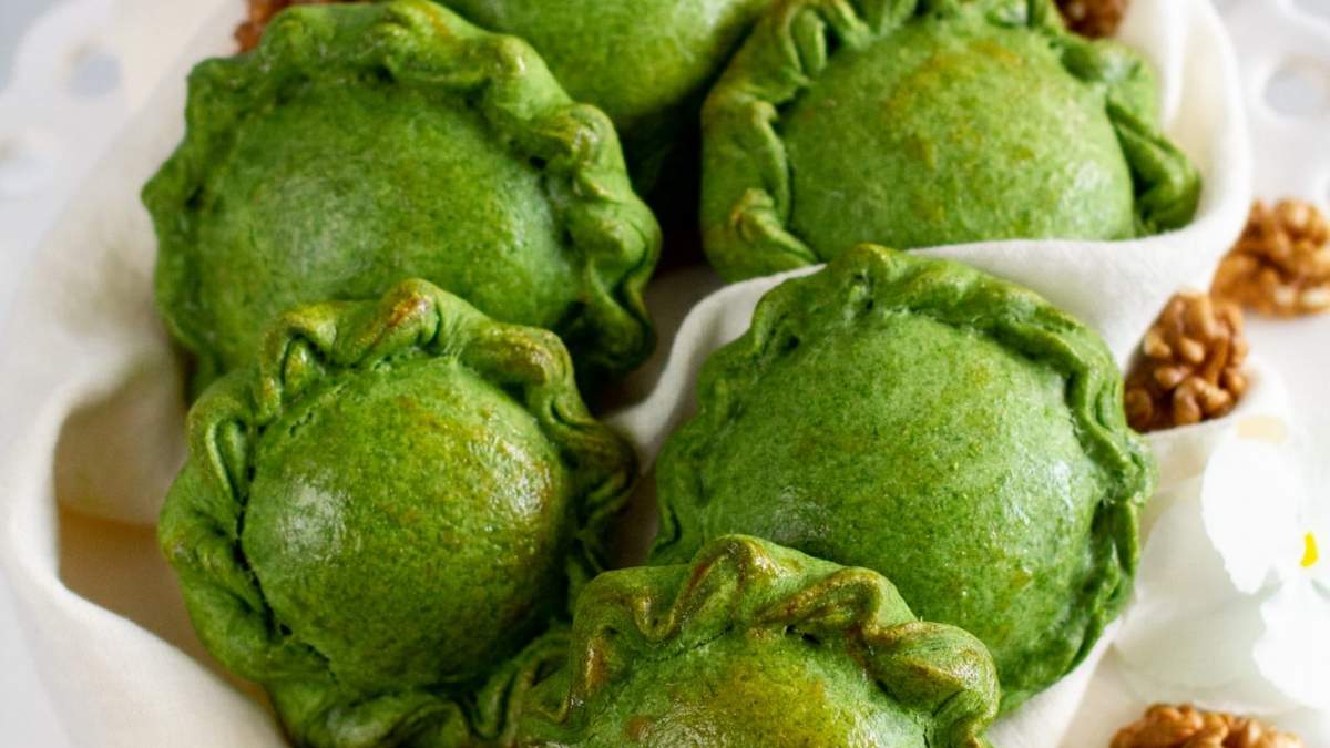 Empanadas con masa de espinaca. Fuente: (Instagram)