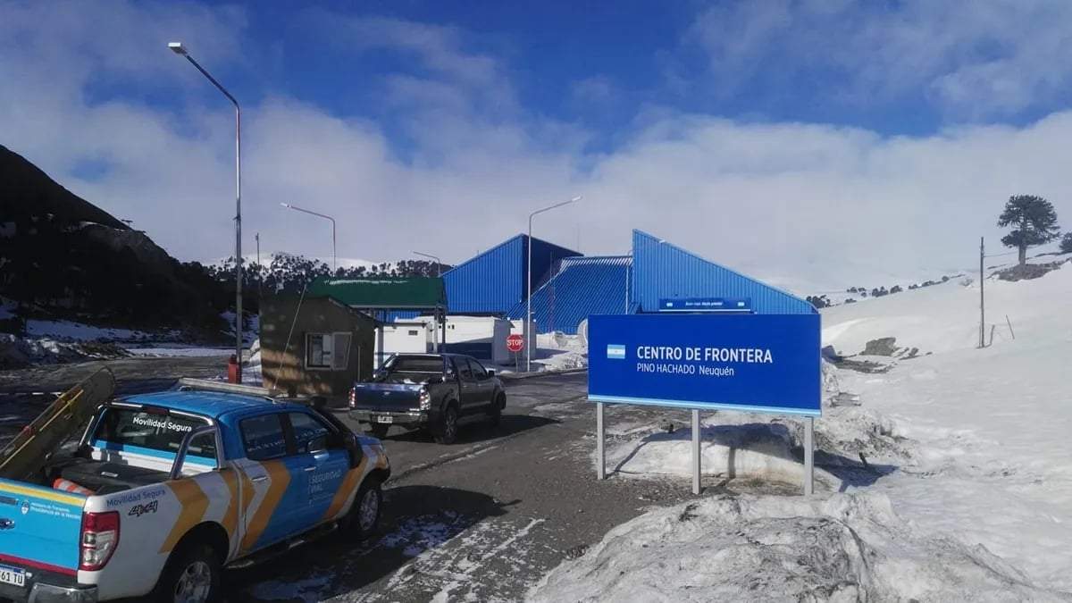 Cruce de Pino Hachado, una de las rutas inhabilitadas. Fuente: (Twitter)
