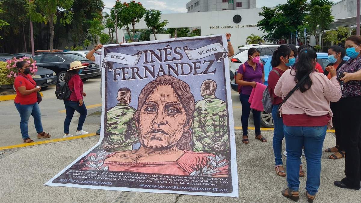 Protesta para exigir justicia para Inés Fernández
