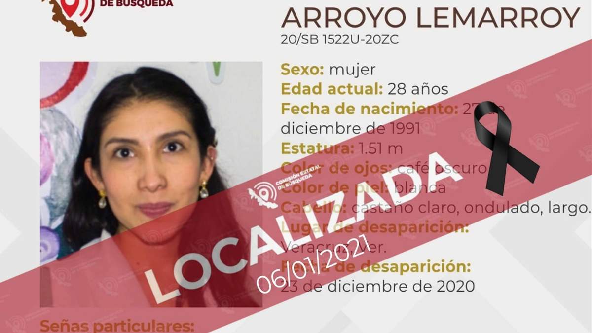 La ficha de búsqueda de Samara Aurora