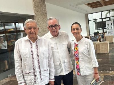 A un mes del secuestro del "Mayo" Zambada, Rubén Rocha recibe a AMLO y Sheinbaum en Sinaloa