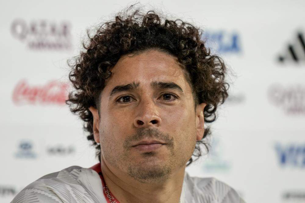 El arquero de México Guillermo Ochoa durante una rueda de prensa previo al partido contra Polonia en el Mundial, el 21 de noviembre de 2022, en Doha, Qatar