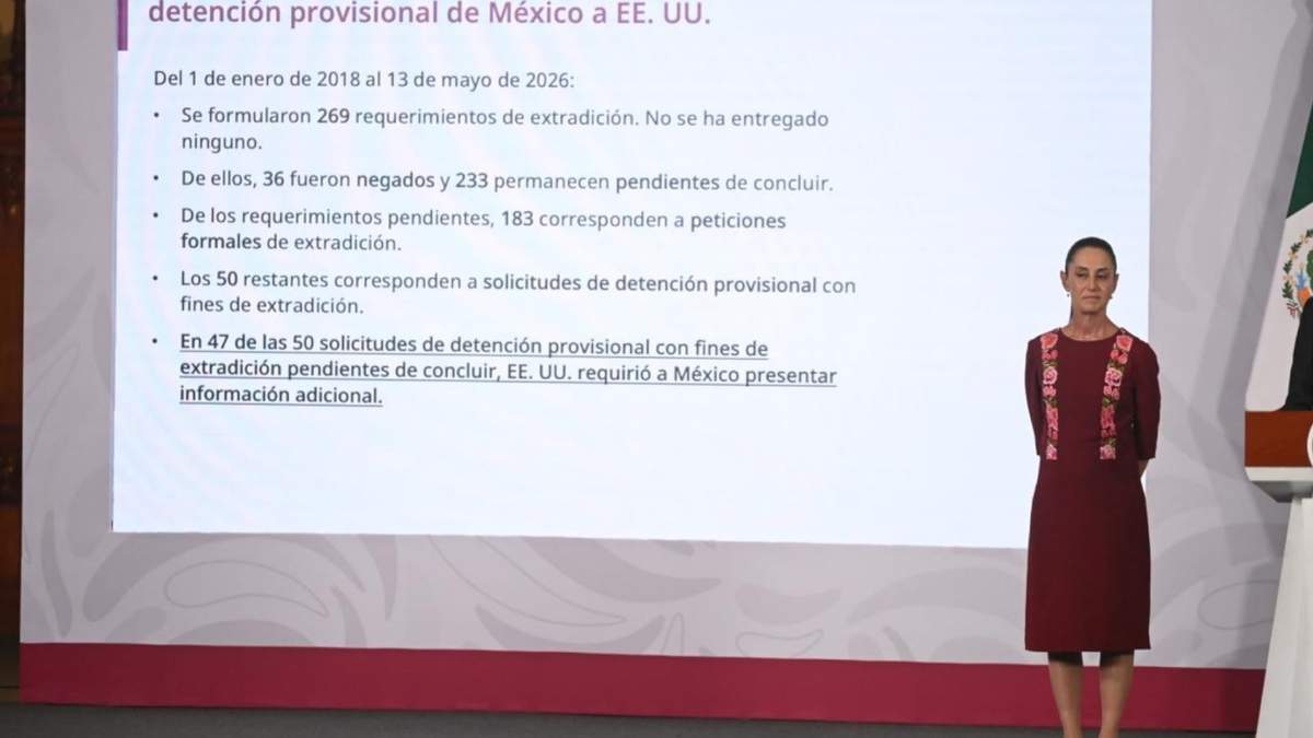 Sheinbaum pide a EU “reciprocidad” ante las 269 solicitudes de extradición que México ha hecho en 8 años