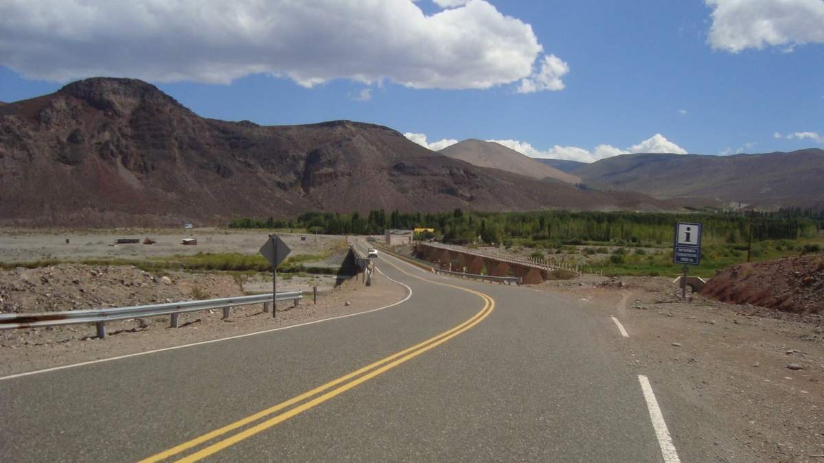 Ruta 14, a la altura de Mariano Moreno. Fuente: (Twitter)