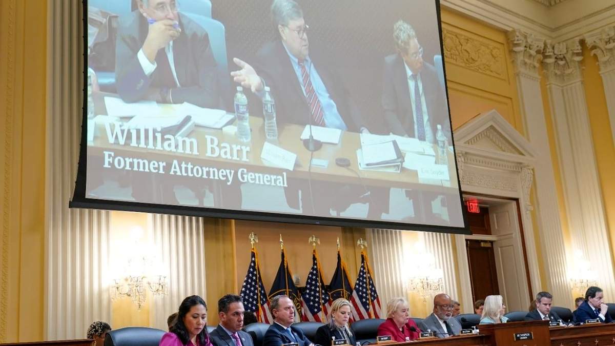 William Barr, en su comparecencia