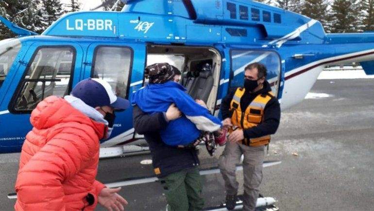 Rescate en Neuquén. Fuente: (Twitter)