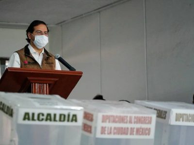 El INE presenta simulacro de blindaje anticovid en casillas