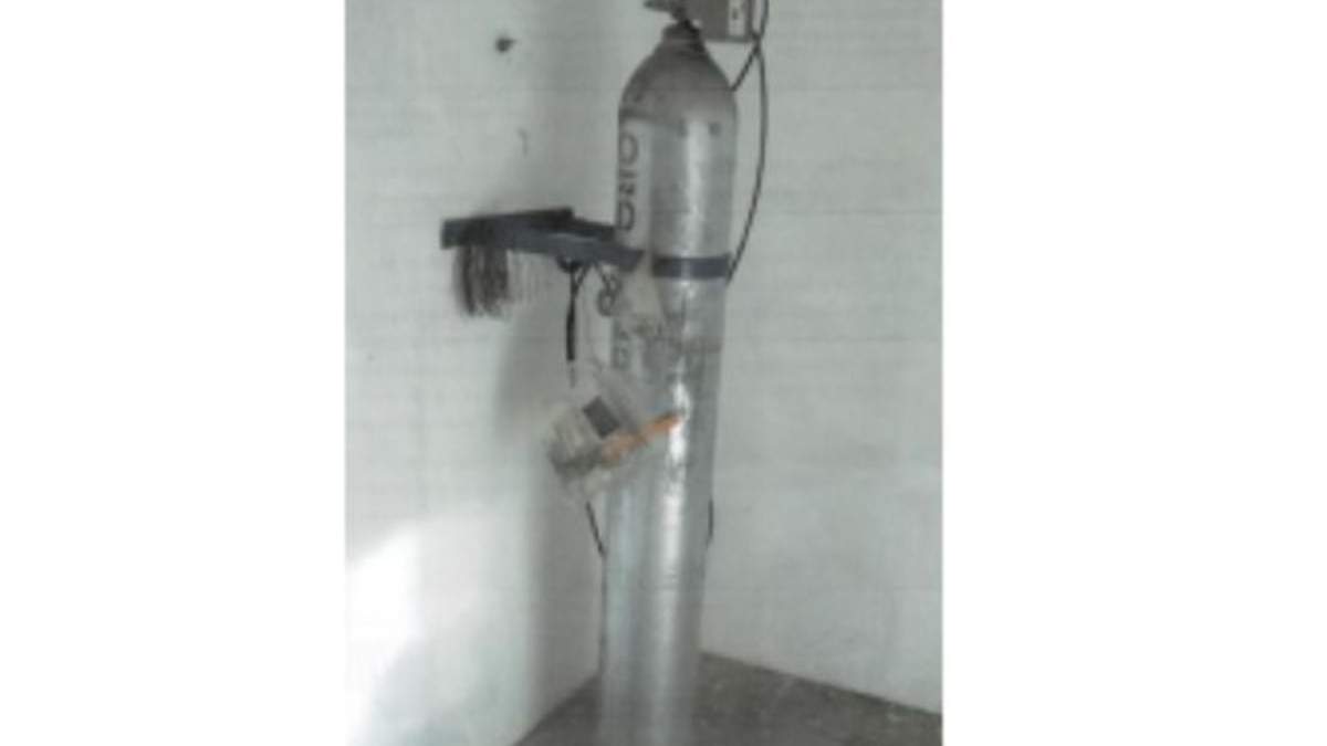 Un cilindro de gas cloro similar al robado en Chihuahua