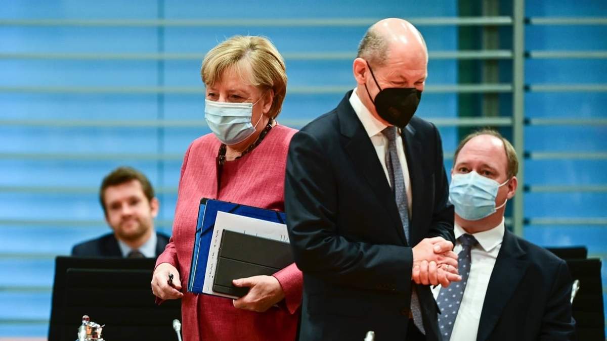 Angela Merkel y Olaf Scholz