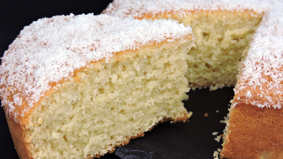 Torta de coco. Fuente:(X).