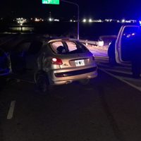 Fuerte choque en el cañadón de las cabras: secuestraron el vehículo cuyo conductor no tenía licencia