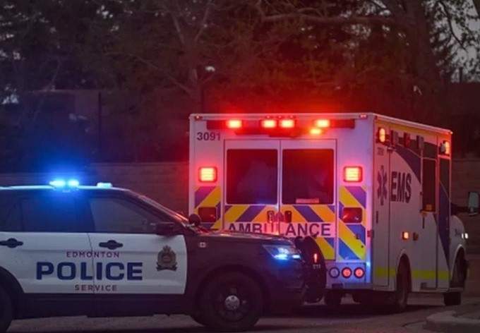 Accidente de un camión en Columbia Británica, Canadá