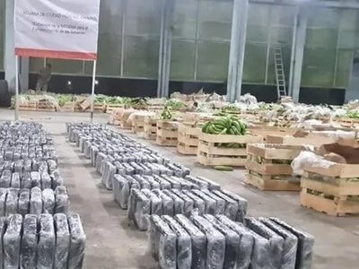 Ejército aseguró 274 kilos de cocaína ocultos en cajas de plátano procedentes de Chiapas