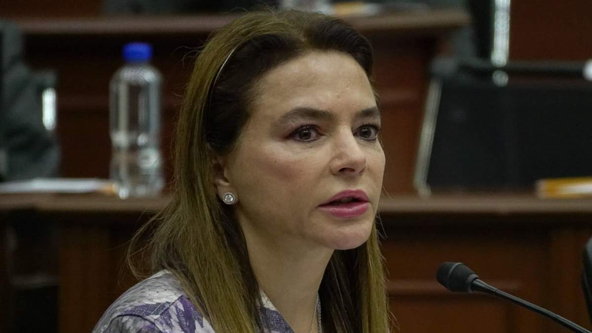 Carla Humphrey durante la sesión extraordinaria del Consejo General del INE