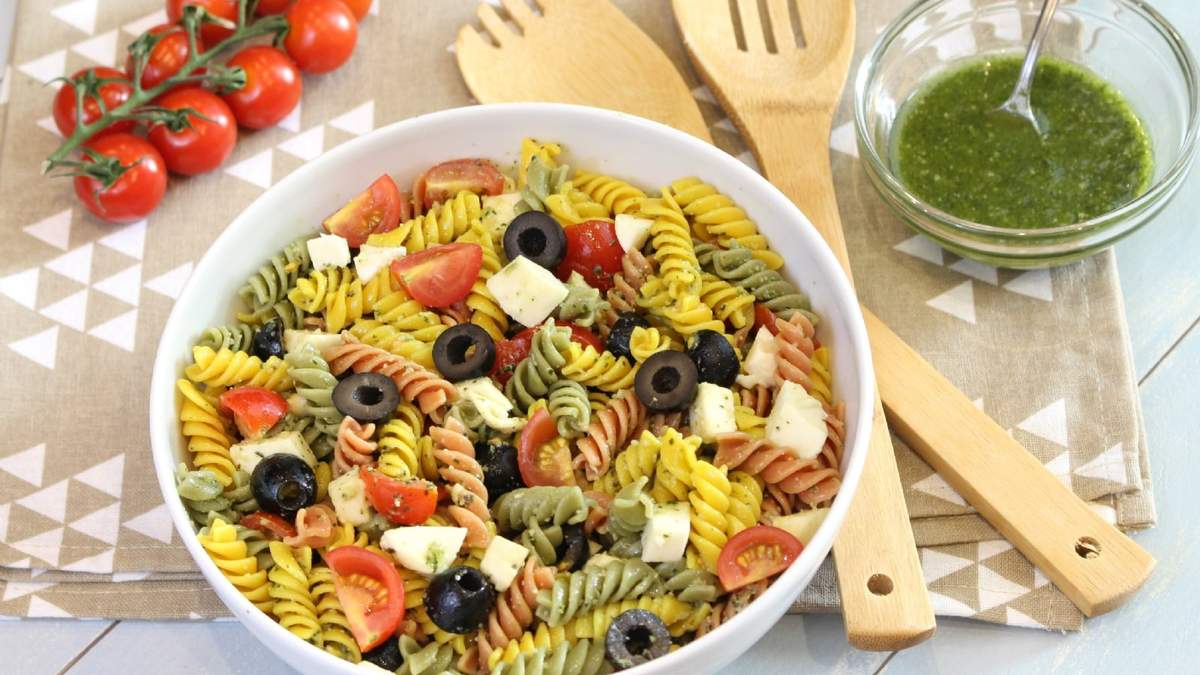 Ensalada de pasta. Fuente: (Instagram)