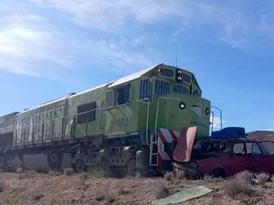 La cuentan de milagro: un Renault 12 aguantó la embestida del Tren Patagónico