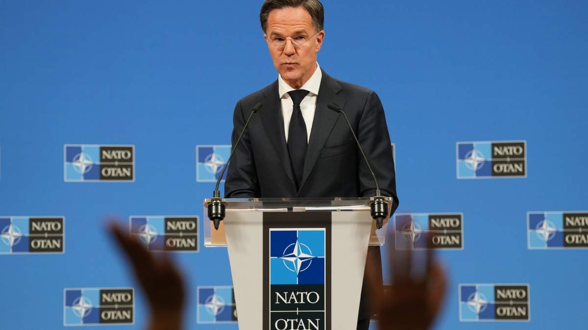 El secretario general de la OTAN Mark Rutte en la sede de la organización en Bruselas, el 26 de marzo del 2026