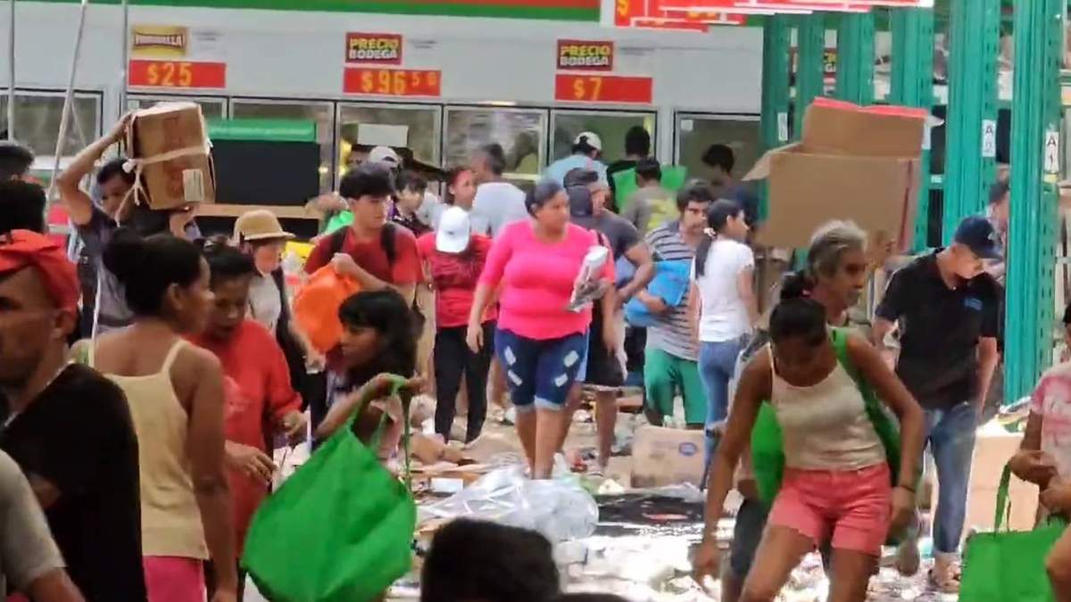 Tras la devastación generada por el huracán Otis, se registraron actos de rapiña