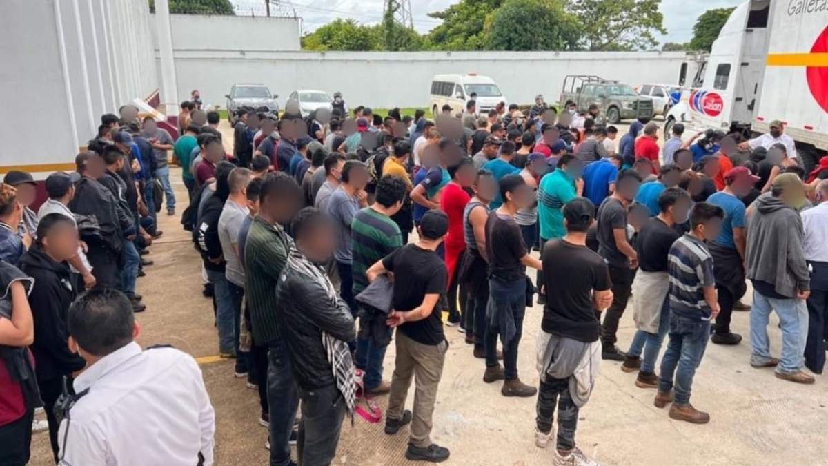 Los migrantes detenidos en Veracruz