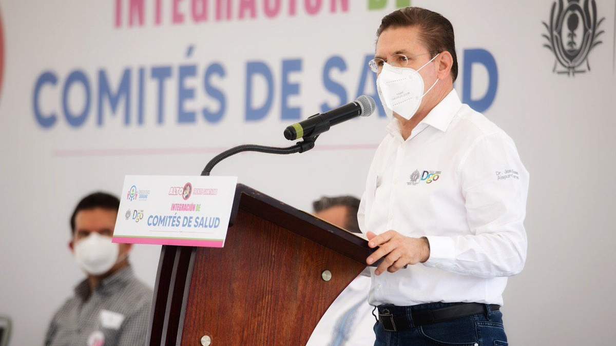 José Rosas Aispuro, gobernador del estado de Durango. Fuente: (Twitter)