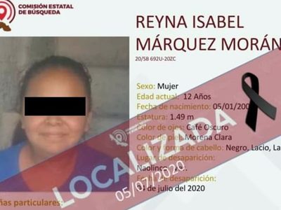 Detienen a adolescente de 15 años acusado de asesinar a una niña de 12 en Veracruz