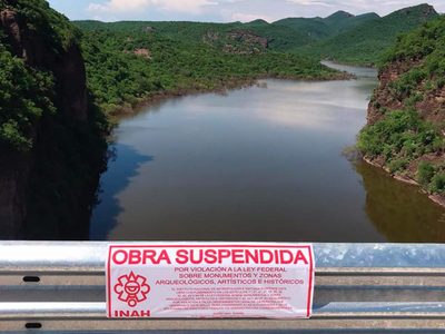 El INAH suspende presa que AMLO inauguraría en Sonora