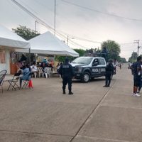 Policía estatal y Guardia Nacional vigilan conteo de votos en Oaxaca