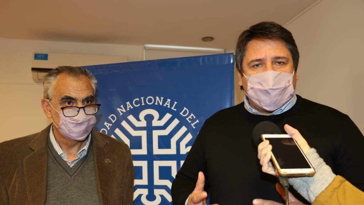 Mariano Gaido en la UNCo. Fuente: (Twitter)