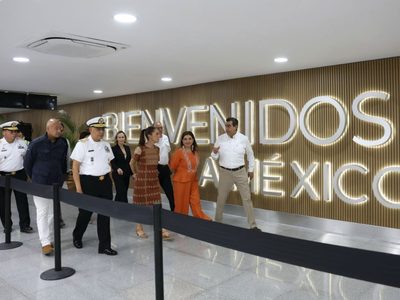 Sheinbaum entrega la primera fase de la remodelación del AICM