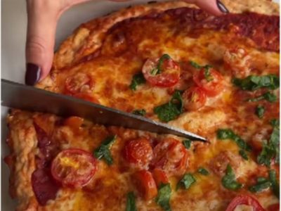 ¿Pizza de pollo?, tomá nota de esta receta viral