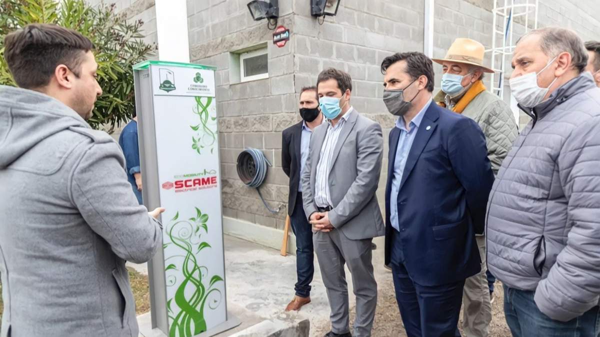 La presentación de la estación de carga. Fuente: (Twitter)