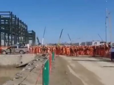 Trabajadores de Dos Bocas paran labores para exigir mejores prestaciones