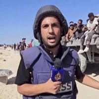 Protestan en Barcelona por asesinato de periodistas en Israel