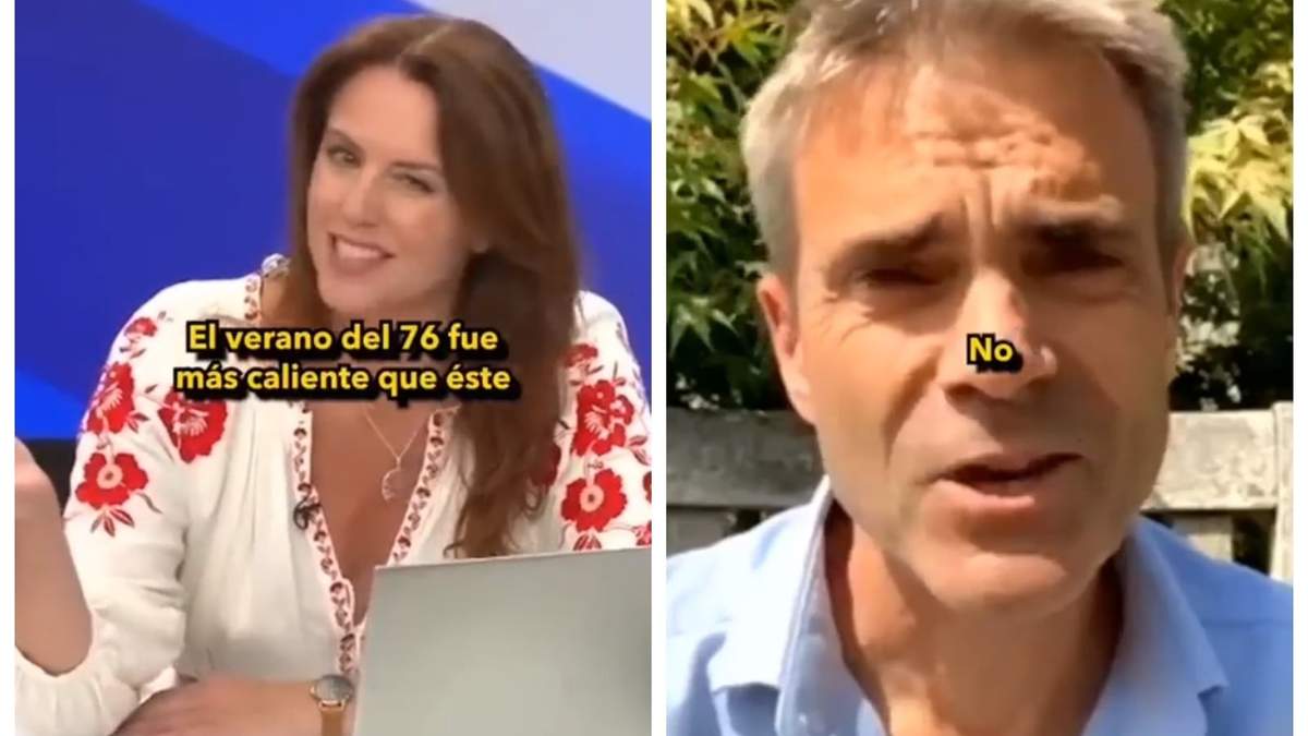 La conductora Beverly Turner y el meteorólogo John Hammond