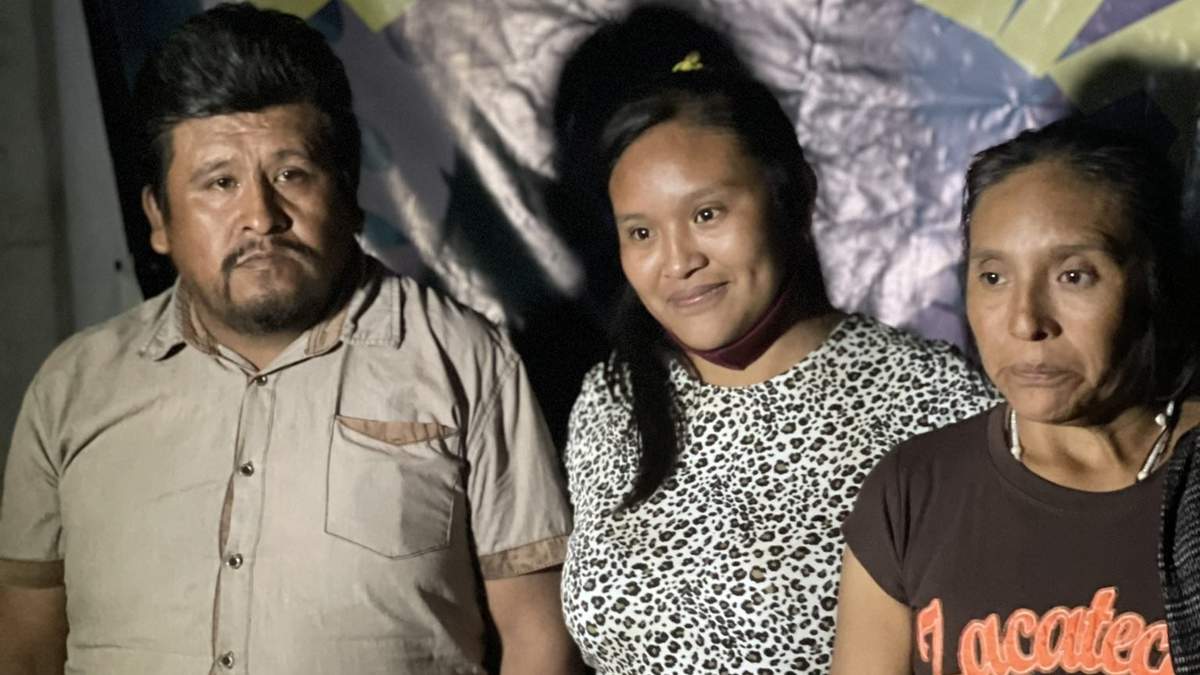 Aurelia, en compañía de sus padres