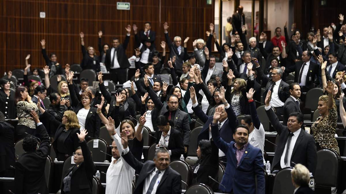 Diputados de la bancada de Morena en San Lázaro. Foto: Benjamín Flores