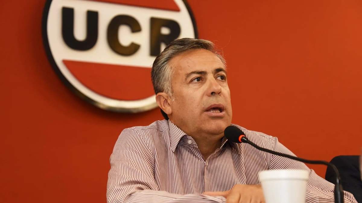 Alfredo Cornejo, titular de la UCR. Fuente: (Twitter)