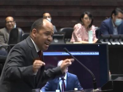 Diputado morenista se mofa de la marcha para defender al INE; lo tunden en redes (Video)